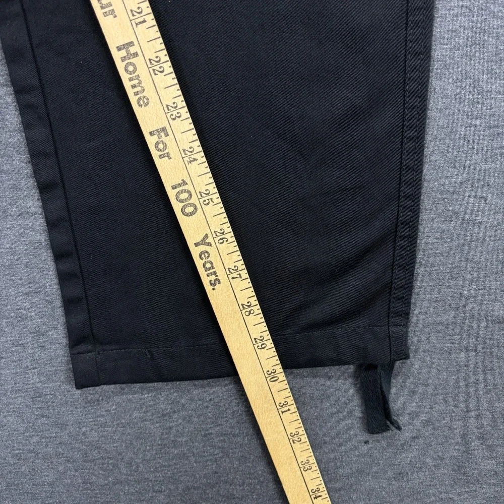 EMPYRE Cargo Pants Mens 33/36 x30 Black Relax Canvas Adjustable Utility Military